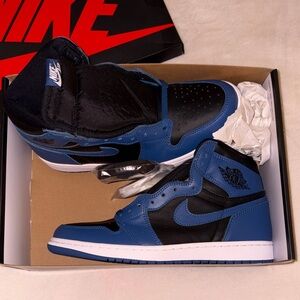 Nike Air Jordan 1 High Blue Black Sneakers